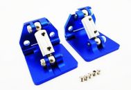 Hot Racing Aluminum Adjustable Trim Tabs (2) Blue M41