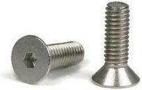 Flat Hex Head Screw : 3mm : Stainless : Flat