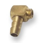 M6 90° brass water jacket inlet/outlet fitting