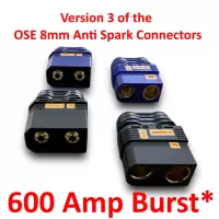 Version 3 : OSE 8.0mm Anti Spark Connector : Male & Female Pairs : 600A Burst