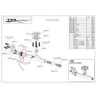 Retaining nut for TFL catamaran 110mm drive pn# tfl-503b78a