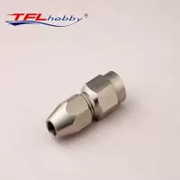 Coupler for Zenoah Engine, collet style for 1/4 (6.375mm) Flex Cable : 46mm Long